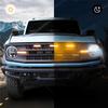 3 stk LED-lys for frontgrill til Ford Bronco Deler 2025 2025 2025 2/4-dørs Oransje grilllyssett