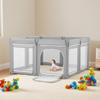 Cercadinho para Bebê, 2000 x 1780 mm Extra Grande Cercadinho para Crianças Pequenas, Cercadinho Dobrável para Bebê com Porta com Zíper e Malha Macia Respirável, Interno Externo