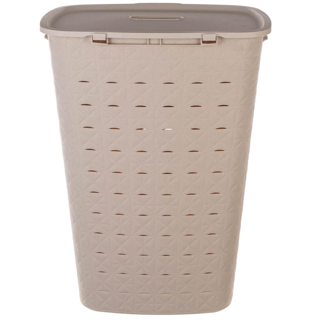 Laundry Basket, Underwear, Bathroom Container, 56L, Large, Lid, CURVER Softex