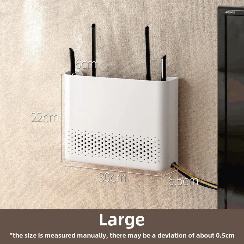 Router Storage Box Storage Racks Punch Free Wall Mounted Living Room Organizer WiFi Hider Wall Hanging Rack Headboard Shelf