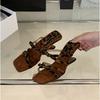 Autumn new sweet bow square head wedge heel high heel one-word drag outside wear cool slippers