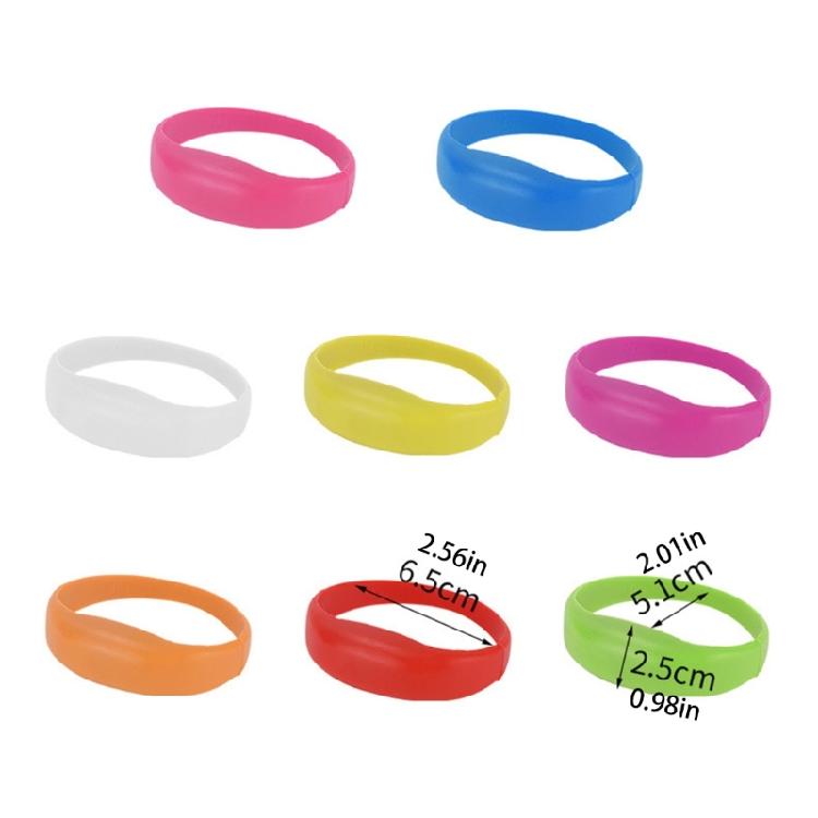 Set of 8 Flashing LED Bracelets Wristbands for Christmas Birthday Lighted LED Bracelets for Sport Outdoor Running