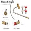 Pressure Washer Gutter Cleaner For Pressure Nozzles Practical To Use. Practical to use. 1/4 Inch With 4 Nozzles