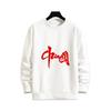 Mens Loose Fit Round Neck Sweatshirt Chinese Print Fleece Lined Casual Winter Top Teens