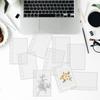 10PCS A7 Clear PVC Sheet Multipurpose File 6Hole Loose Leaf Page Document Punched Pocket Folder Sheet Protector for File Pape