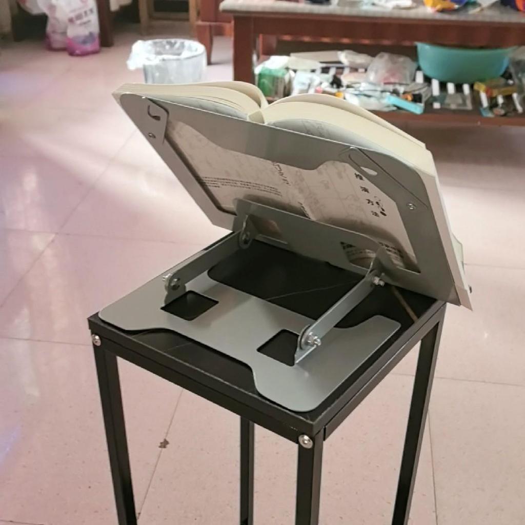 Multifunctional Wooden Book and Tablet Stand for Students and Children