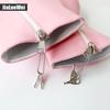 Stivaletti da balletto con zeppa da donna Stivaletti senza tacco con tacco alto 18 cm Stivaletti YKK con cerniera sexy Fetish Pinup RTBU