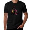 12 Day Of Catmas Day 1 Christmas Lights Black Cat Tshirt Daily Wear Print Tshirt
