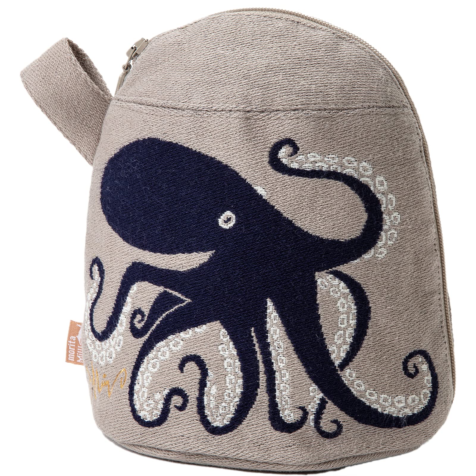 

Kusunoki Monori MiW Gusseted Pouch Deep Sea Dancing Octopuses Beige [moritaMiW] [A-68688-90-BE]
