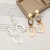 Temperament advanced sense new retro simple women's earrings European and American exaggerated simple earrings