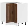 VidaXL Kitchen Corner Cabinet Kalmar Brown Oak Engineered Wood 853514