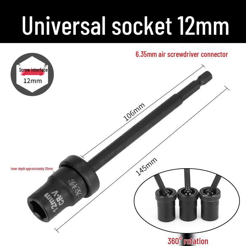 Universal Photovoltaic Panel Socket Wrench Head (13mm) - Electric Wrench Reversing Socket Tool
