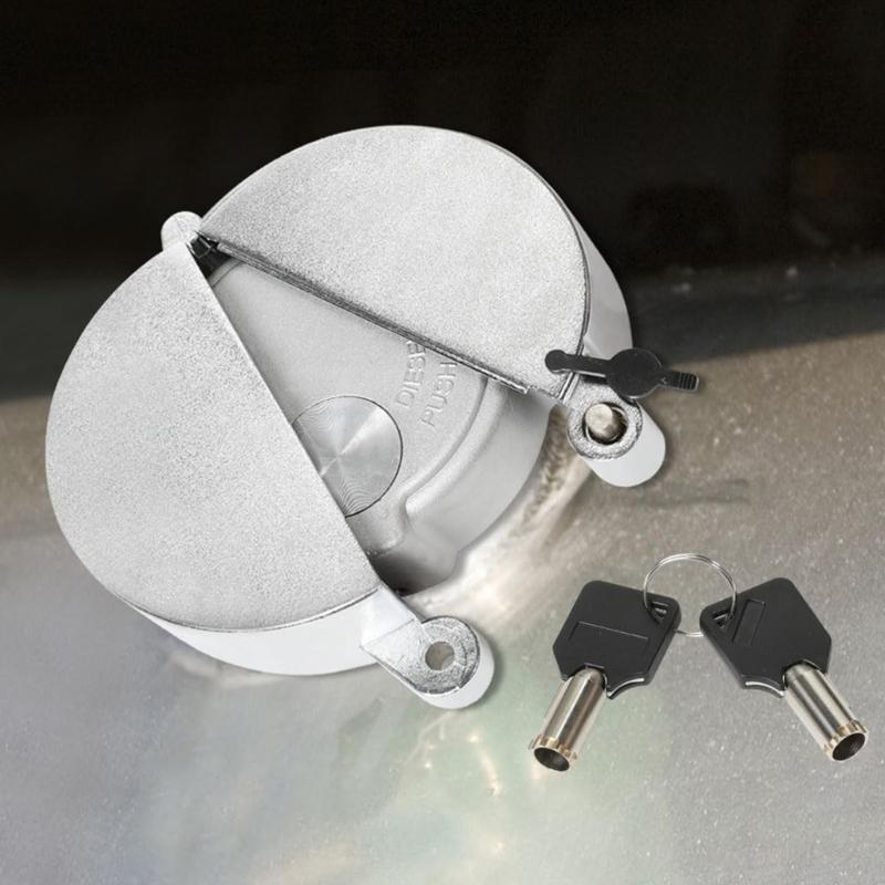 Pack Of 2 Secure Locking Fuel Tank Lids For Semi Trucks Designed For Multiple Class 8 Truck Models