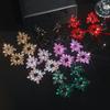 Fashion Snowflake Flowers Sparkling Crystal Earrings Personalized Exaggerated Ballet Earrings Women's Earrings 1 Pair