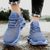 2024 Summer New Daily Running Sports Lace-up Trendy Men's Shoes Large Mesh Mesh Breathable Low-top Sports Shoes
