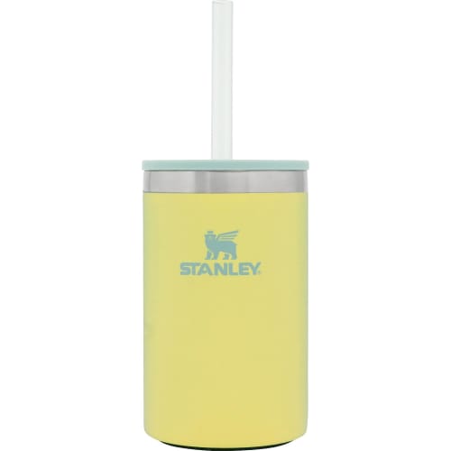 

STANLEY Everyday Can Cooler Cup, 0.29L, Pomelo Can Koozie with Straw, Vacuum Insulated Tumbler, 350ml, Coffee, Stainless Steel, Insulates Hot or Cold