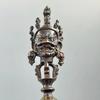 Vintage Hand Vajra Dorje Tibetischer Buddhismus Teufelsabwehrendes Artefakt Ritual Magischer Pferdekopfananhänger Halskette Schmuck Autodekoration