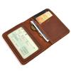 Leather Short Wallet Retro Leather Durable Men'S Wallet Crazy Horse Leather Document Wallet Simple Card Bag Driver'S License