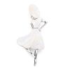 85x30mm Trendy Natural Shell Brooch Pin Pendant Metal Girl Model For Lady Women Party Charm Necklace Jewelry Finding Ornament