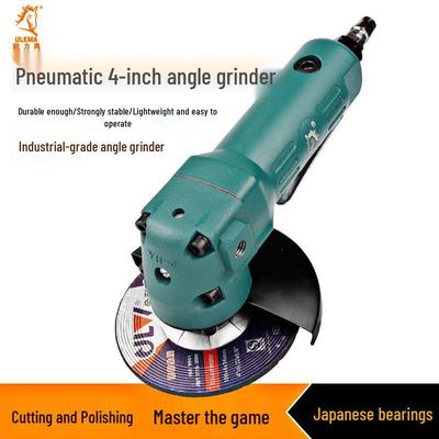 ULEMA 4-Inch Industrial Pneumatic Angle Grinder - 100mm Air-Powered Cutting, Grinding & Polishing Tool