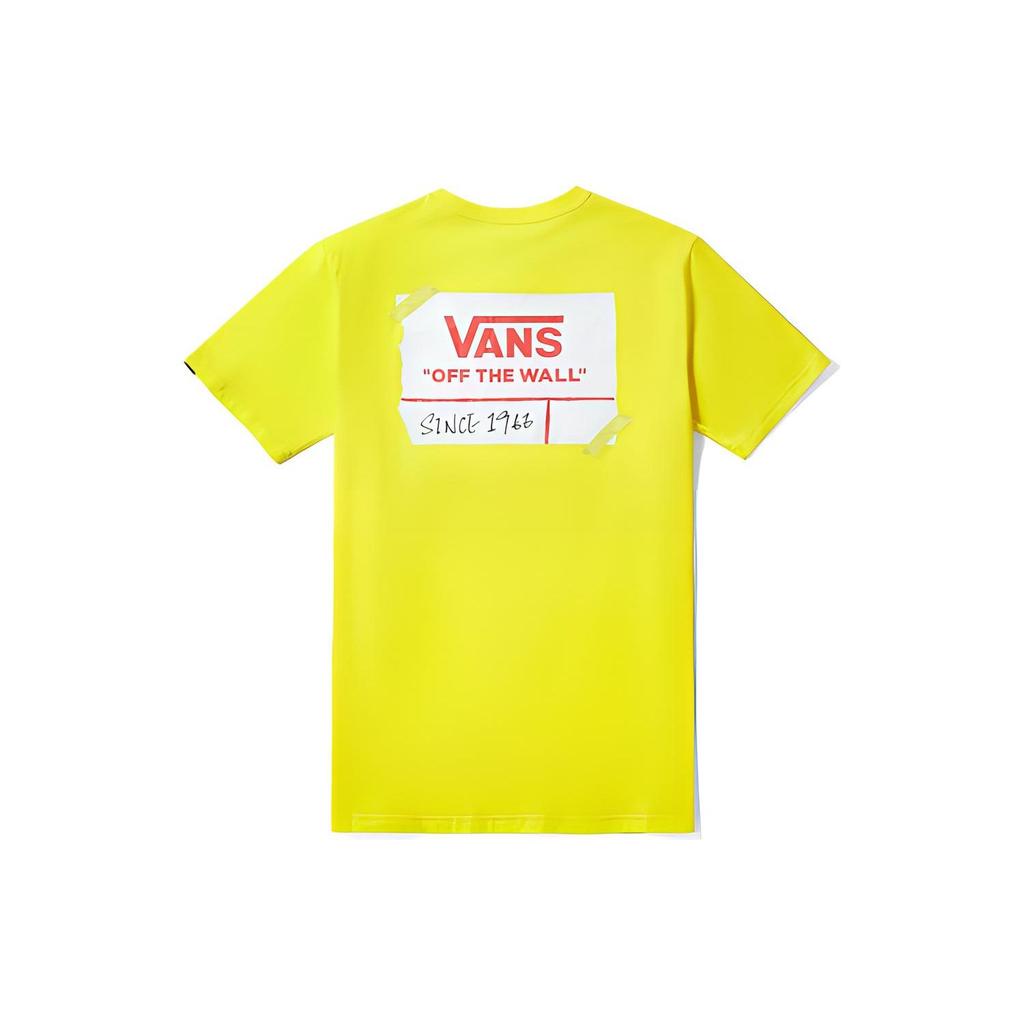Vans Ap Diy Drop Short Sleeve Cotton T-Shirt Unisex Tops Yellow VN0A3ZN51L5