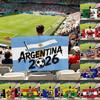 Argentinien 2026 Fußball-Fanumhang Leichte tragbare Flagge Weltcup-Unterstützerumhang Stadionzubehör für Fans