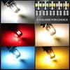 10PCS W5W T10 LED CANBUS No Error 5W5 12V 5W 600Lm Super Bright Car Interior Side Light 194 3030 SMD Auto Bulb White Amber Red
