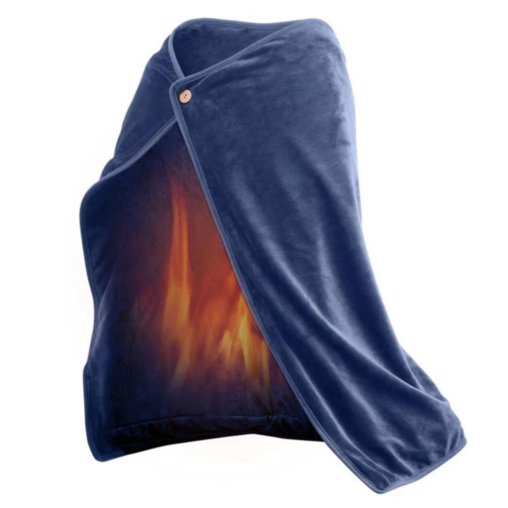 Electric Heated Shawl Pad 35-45°C For USB Powered Warmth Lightweight Warm Blanket For Knees And Body Soft Washable Flannel