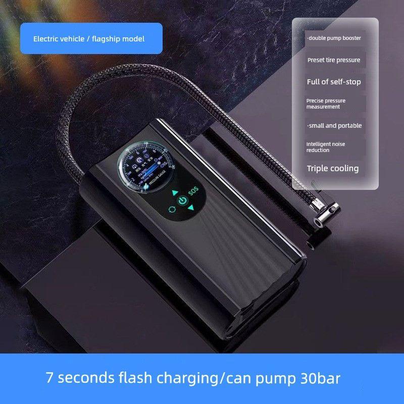 Wireless Car Air Pump for Electric Vehicles, 12V Universal Portable Air Pump for Electric Bikes, Supports Dropshipping Car air pump