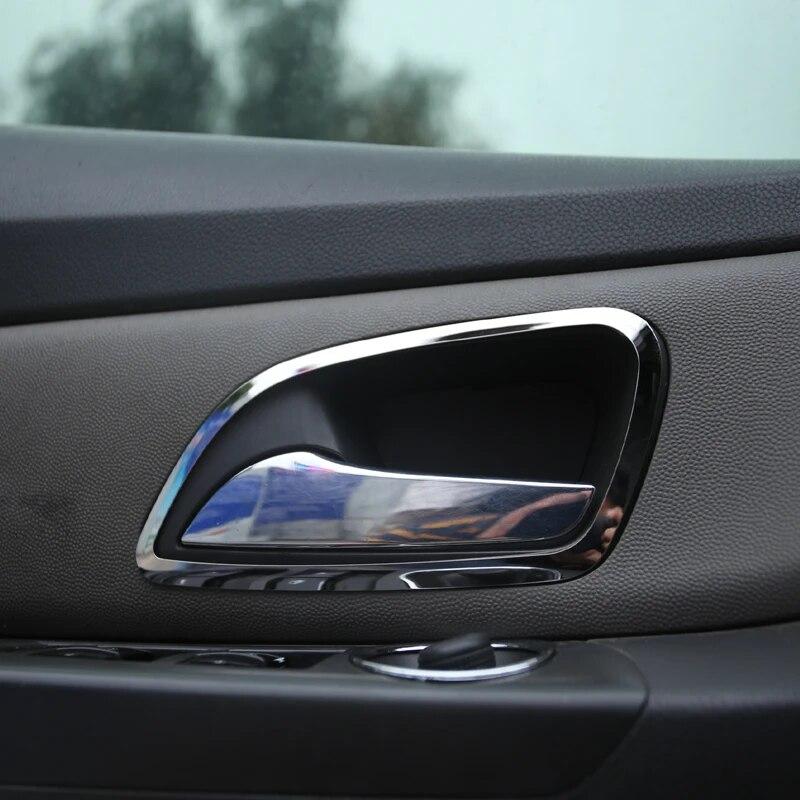 4 Stück/Set ABS Chrom Interieur Pailletten Türgriffabdeckung Zierleiste Aufkleber für Chevrolet Cruze 2009 - 2012 2013 2014 2015