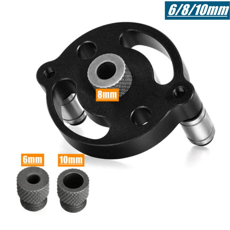 Upgraded 3-10mm Vertical Pocket Hole Jig Self Centering Dowelling Jig Woodworking Alloy Hole Drill Guide Puncher Locator Tools