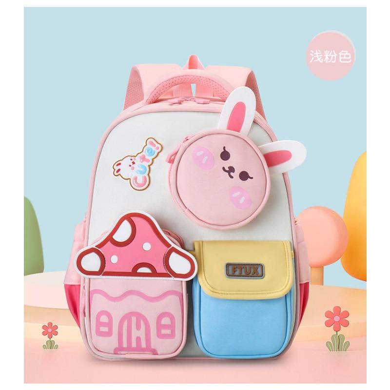 The New Schoolbag Is High-value, Fresh and Sweet, Cute Rabbit Mini Backpack, Kindergarten Level 1-3 Lightweight Backpack.