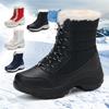 Schneestiefel für Damen Plateau-Schuhe Stiefel Plüsch Warm halten Damen Oberschenkelhohe Stiefel Winter Stiefeletten Bequeme Laufschuhe