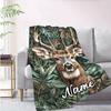 Deer Scarf Customize Your Name Blanket Warm Comfortable And Soft Blankets Are Suitable For Home Chairs Office Sofas Sofas Office Camping And Gifts For