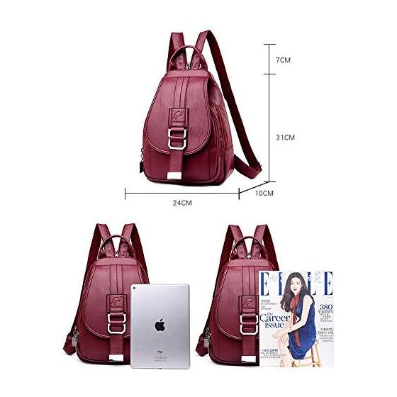 Women's backpack for commuting, small day bag, rucksack, shoulder bag, 2-way body bag, outdoor, crossbody bag, lightweight, waterproof, stylish,