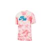Nike T Shirts Men's Pink Crew Neck Moderate Straight Fit BQ0079-100