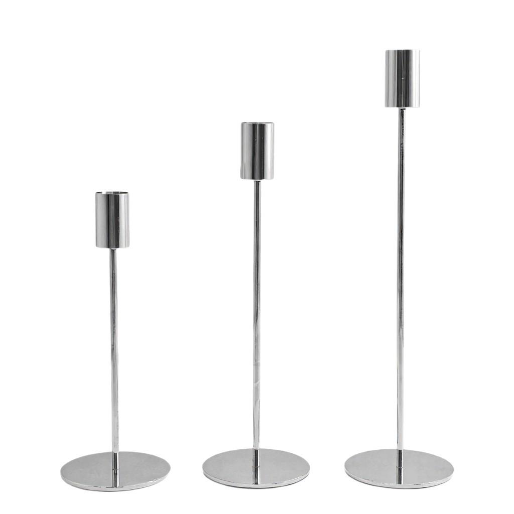 Silver European Candle Cup Ornament for Romantic Wedding and Home Decoration.