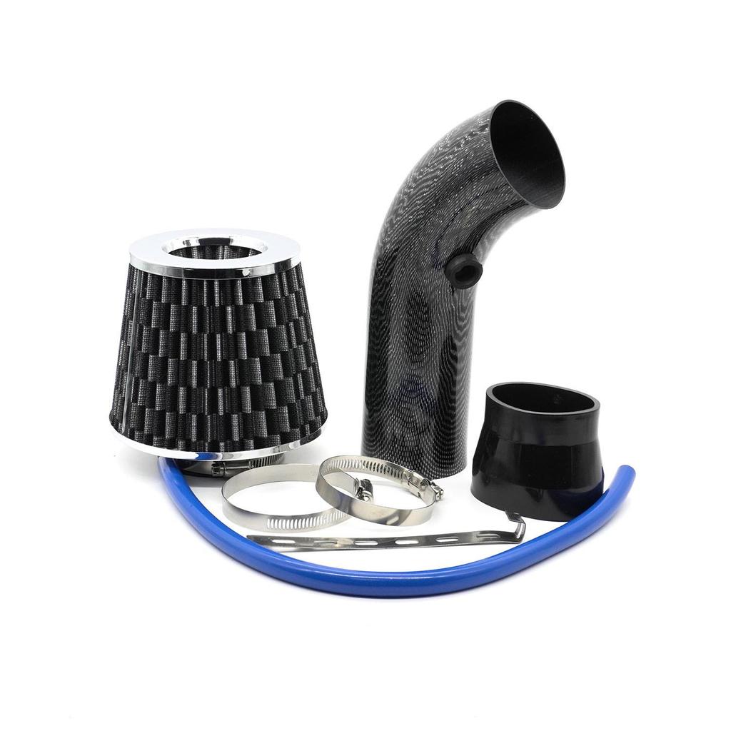 Universal 76MM Aluminum Intake Pipe & Air Filter Kit - Mushroom Head Design