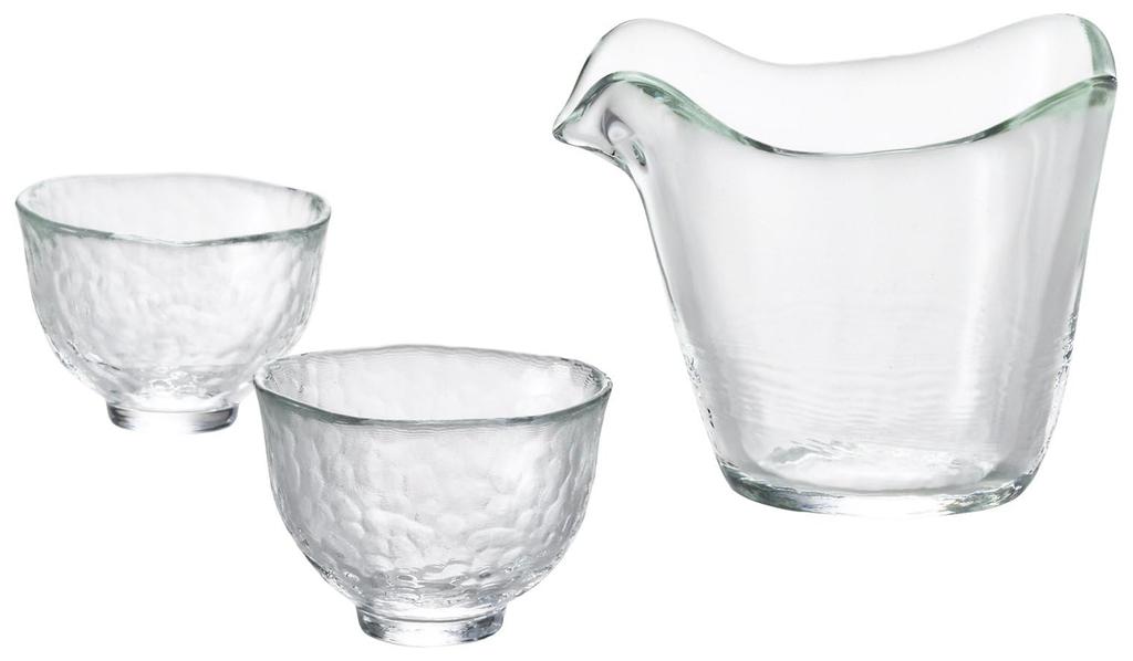 Aderia Tsugaru Glassware Katakuchi Sake Made in Gift Includes Sake and Perfect for Cold Stylish Gift for Housewarming Wedding Small Retirement