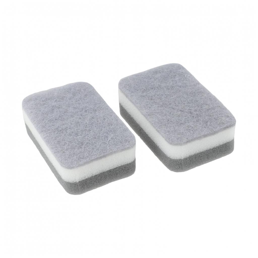 High Density Sponge 11 7 3 5cm Grey White for Easy For Kitchen Cleaning