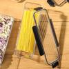 1/2Pcs Clear Airtight Noodle Storage Box With Snap Lock Lid Stackable Food Container For Pasta, Grains & Dry Goods