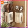 Kitchen Utensil Holder Cutlery Drainer, Multifunctional Built-In Drainage and Storage Box Home Chopstick Holder