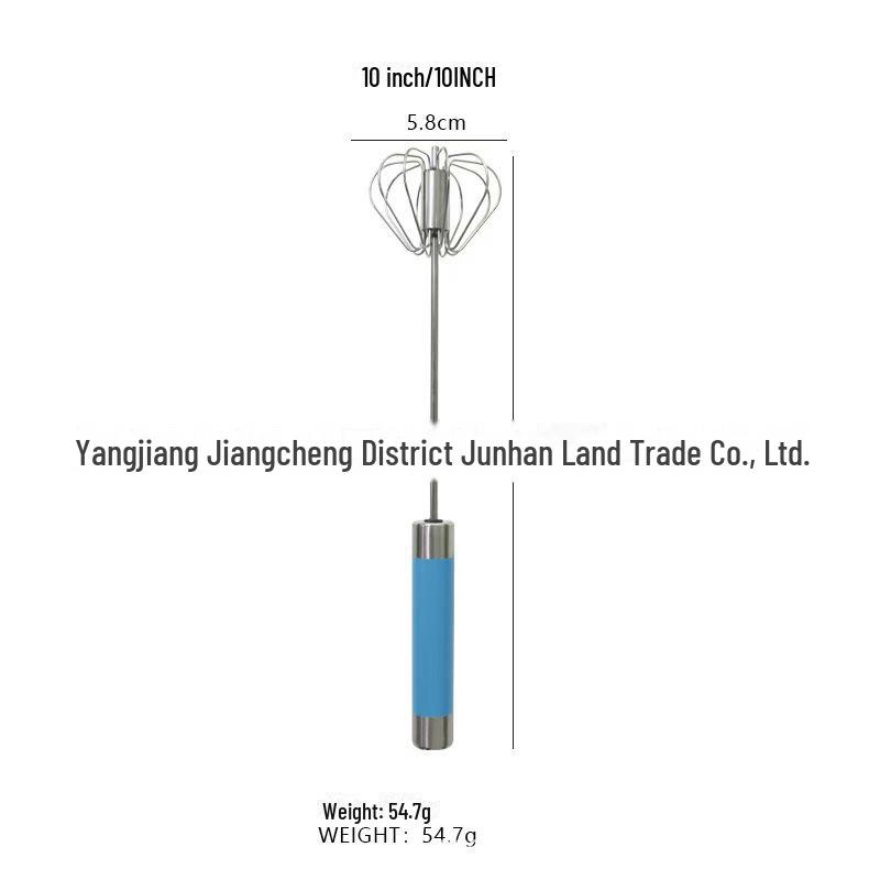 Nerezový poloautomatický rotační šlehač vajec pro míchání a smetanu