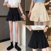 Pleated Skirt Trousers Trendy Plus Size Women's Wear Versatile Slimming Shorts Skirts Autumn Winter High-Waisted Corduroy A-Line