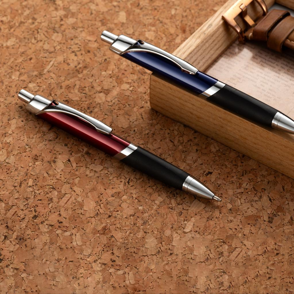 Metal Ballpoint Pen Triangle Press Ballpoint Pen Business Advertising Gift CPC Ballpoint Pen Stationery Student Stationery Office Pen