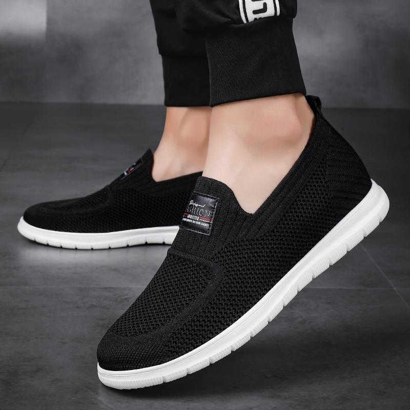 Men Sneakers Elevator Shoes Height Increase Shoes Height Increase Insole 5CM Heightening Sport Black White Casual Loafer Fashion