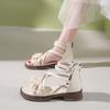 Platform Zip Flowers Summer Woman Shoes 2026 Comfortable High Quality Daily The Best Korea Sandal Vip Trend Sandals for Women