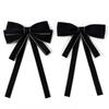 Fashion Black Bowknot Brooches Women Shirt Collar Pins Wedding Party Necktie Jewelry Accessories