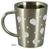 LINE CREATERS Sakumaru Usamaru Double-Sided Stainless Steel Mug (360ml) LINE Stamps Hot & Cold Drinks Yamaka Shoten Made In Japan (Processed)