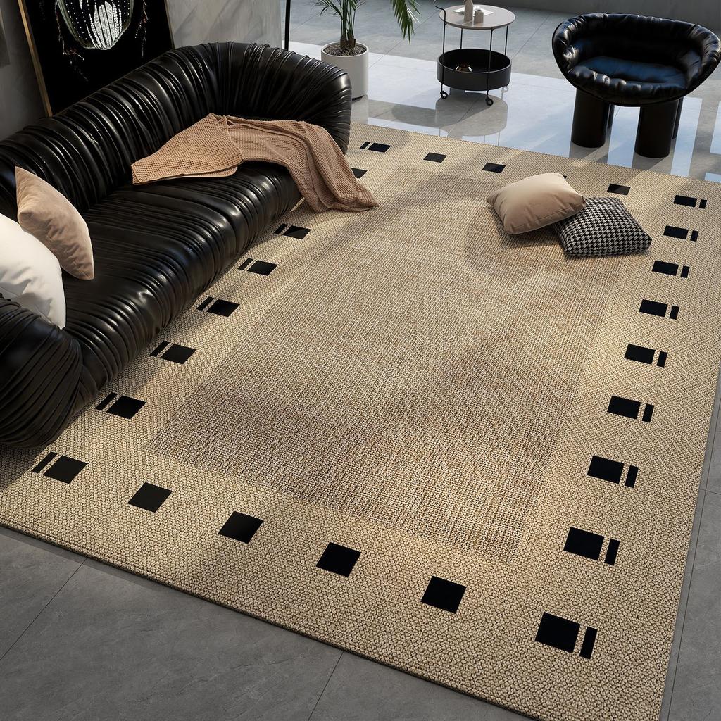 Living Room Carpet French Style Large Area Sofa Coffee Table Carpet Household Dirt Resistant and Anti Slip Carpet